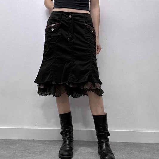 Brown cargo fairy skirt