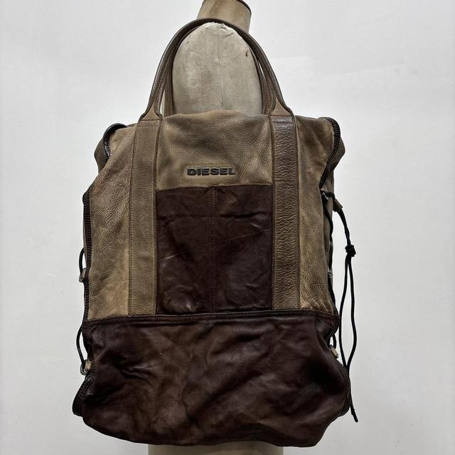 Distressed archival diesel oversized bag