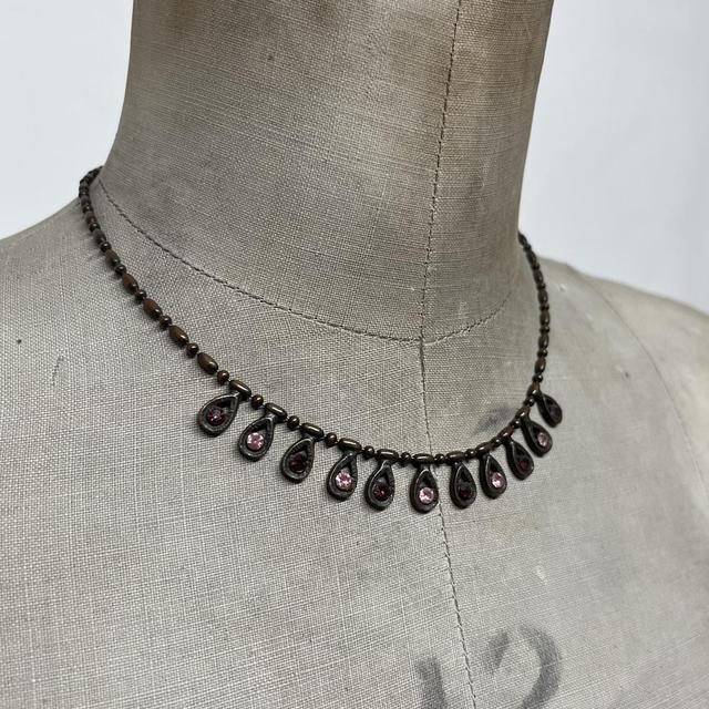 Gem chandelier necklace