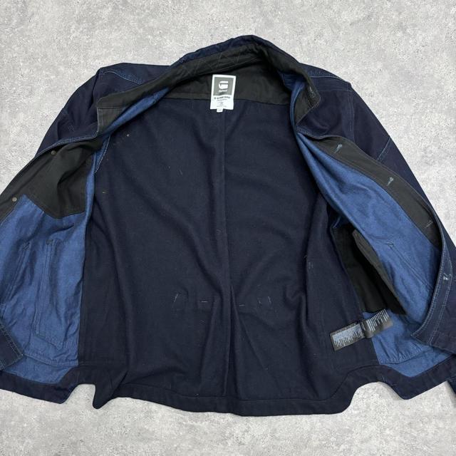 Navy denim chore vintage jacket