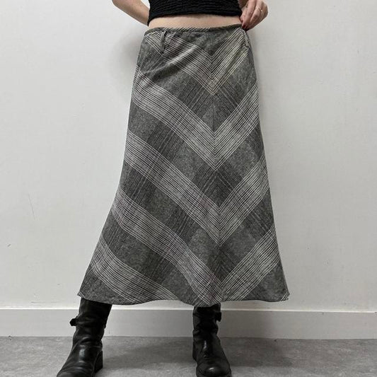 Checked gingham summer skirt