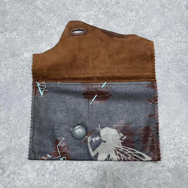 Pinstripe leather fairy fray bag