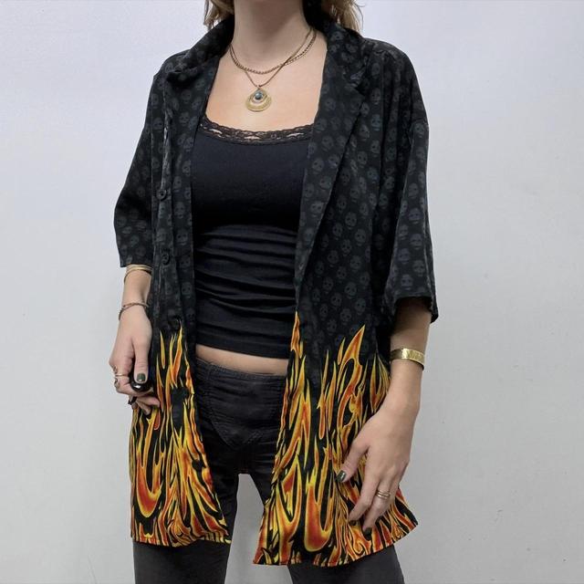 Vintage grunge flame shirt