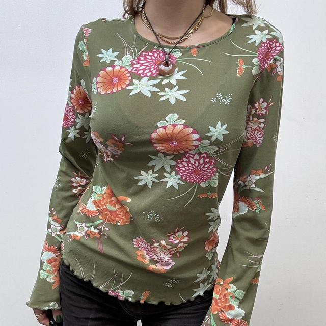 Sheer micro mesh long sleeve