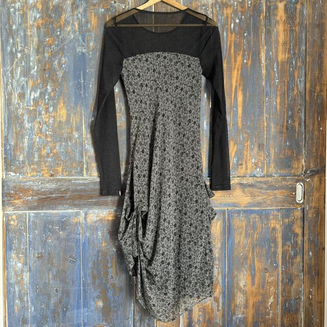 Drape cop copine mesh dress