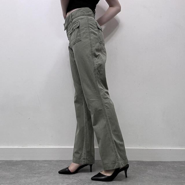 Khaki Ralph lauren cargo flared trousers