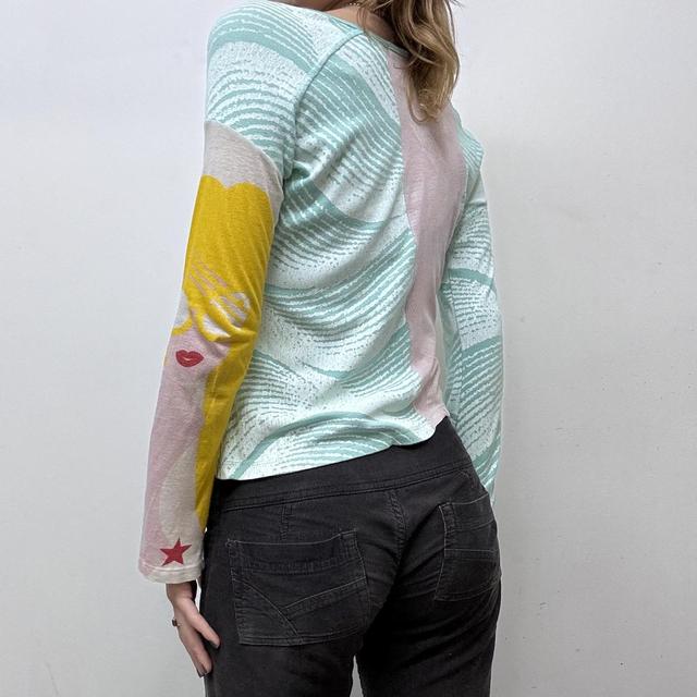 Graphic printed y2k custo barcelona tshirt
