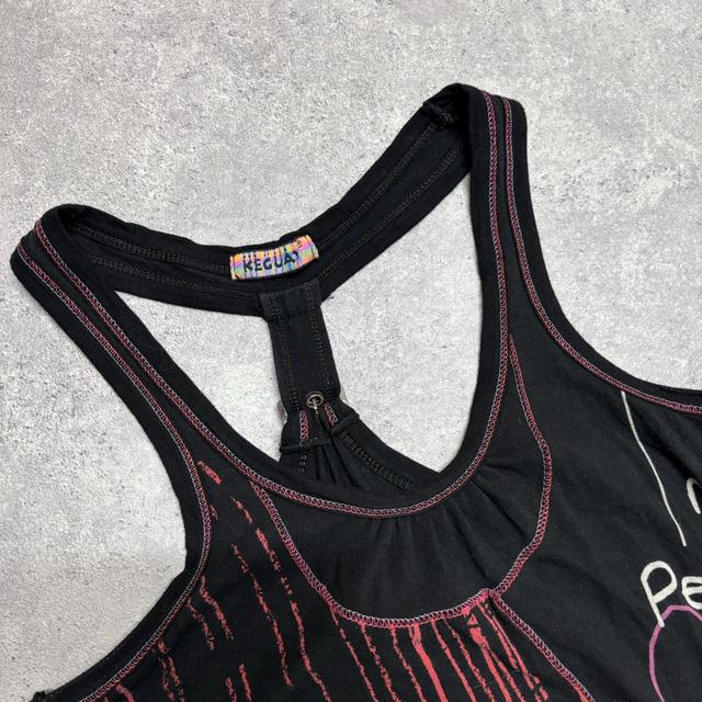 Black patterned abstract dress