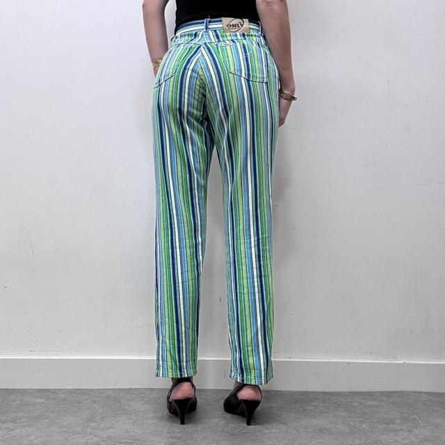 Pinstripe straight leg y2k jeans