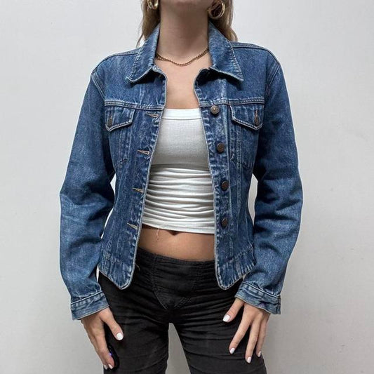 Denim jacket distressed