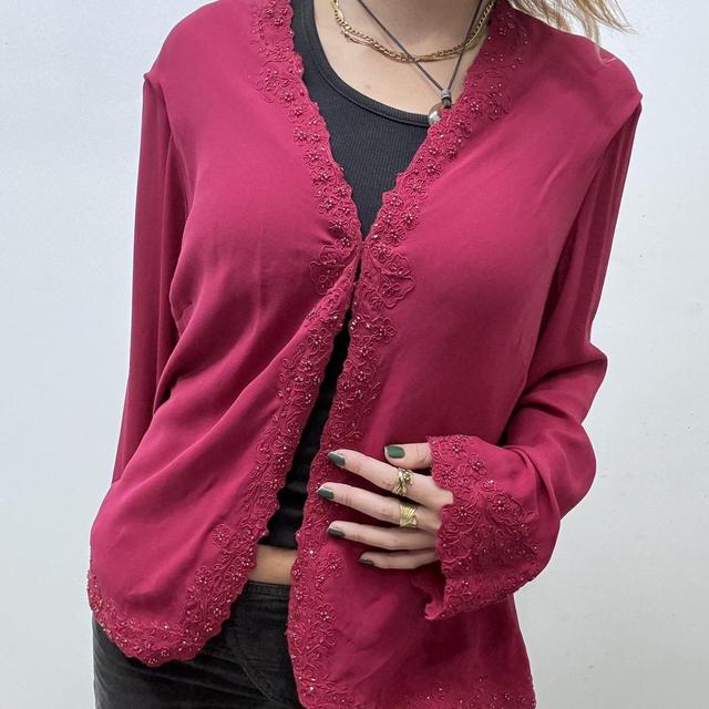 Red silk fairy shirt