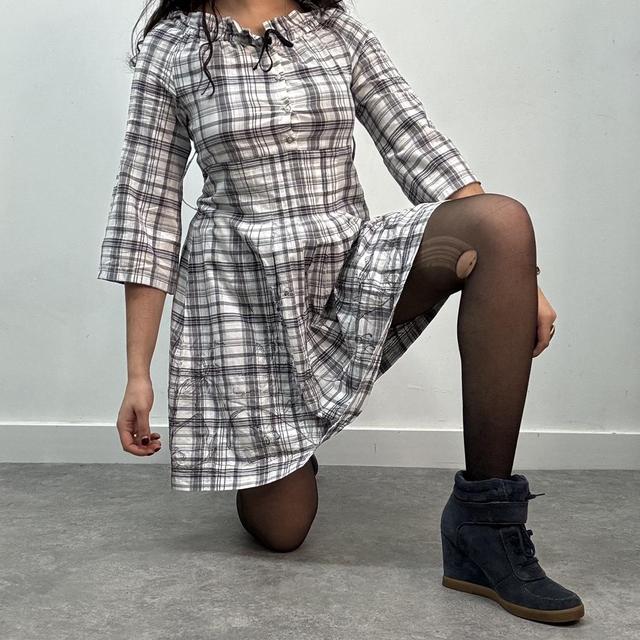 Cop copine checked shirt dress