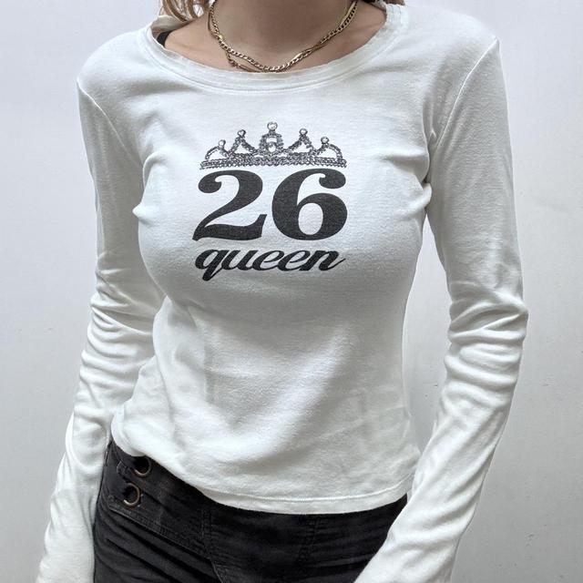 Graphic printed white tshirt