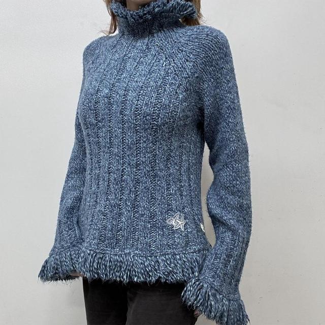 Hippy ribbed tassel knit jumper
