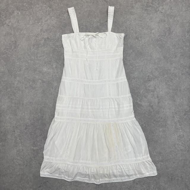 White lace coquette summer dress