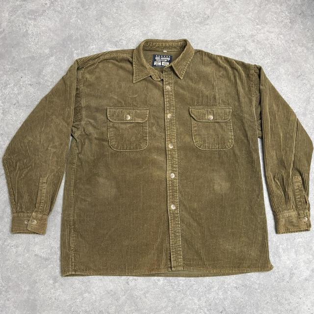 Khaki oversized corduroy jacket