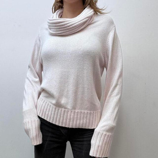 Slouchy knitted cashmere jumper