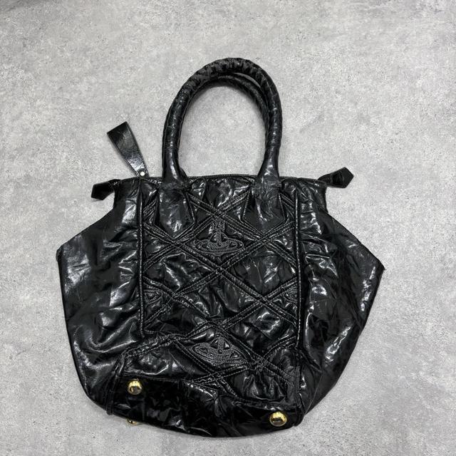 Black vivienne westwood shoulder bag