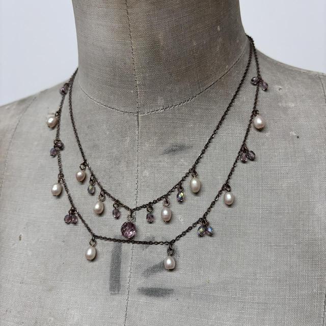 Drape fairy flower necklace