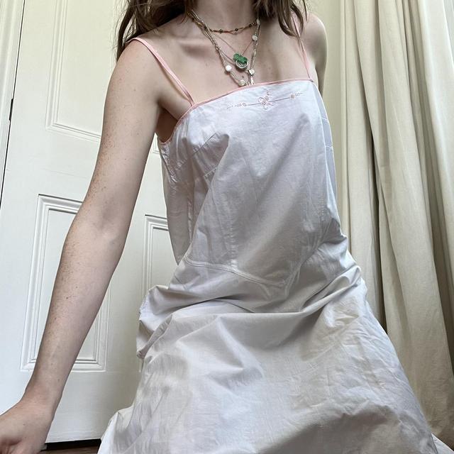 Vintage antique linen slip dress