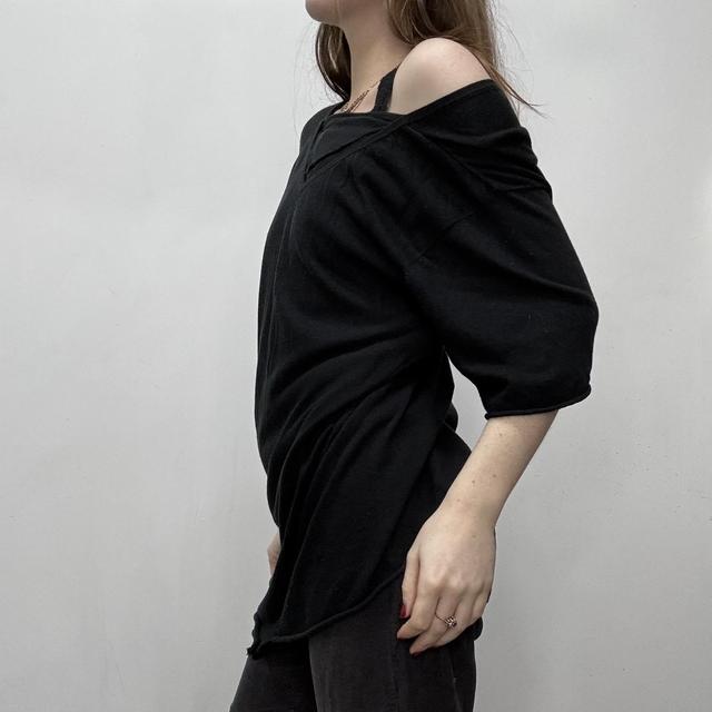 Black slouchy all saints top