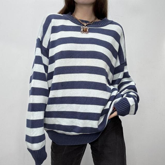 Slouchy oversized striped jumper