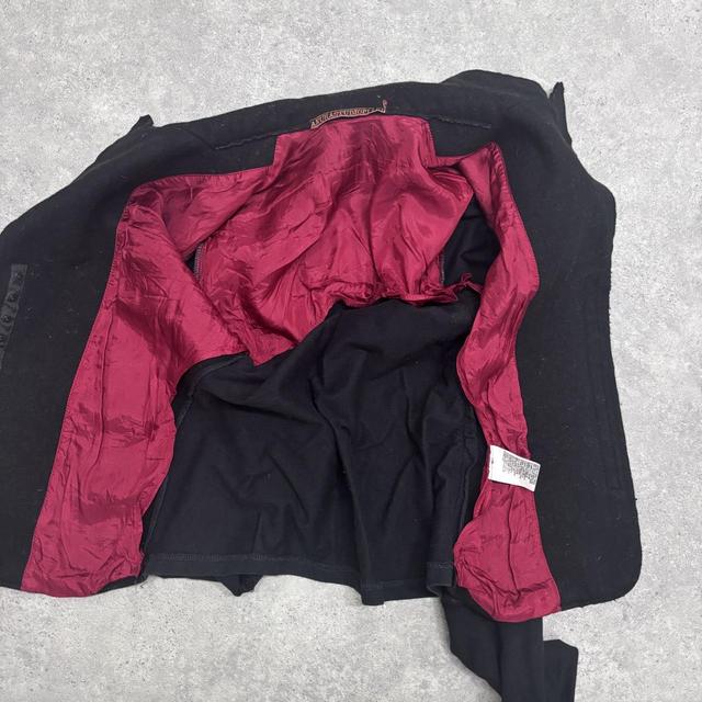Black graphic flared jacket blazer