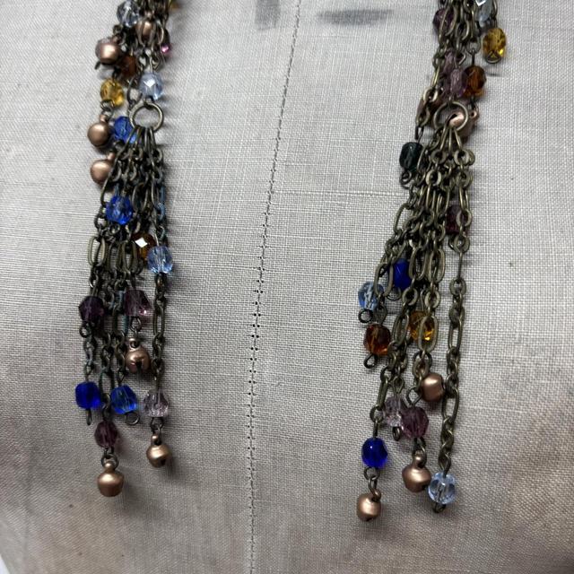 Archival horn chain necklace