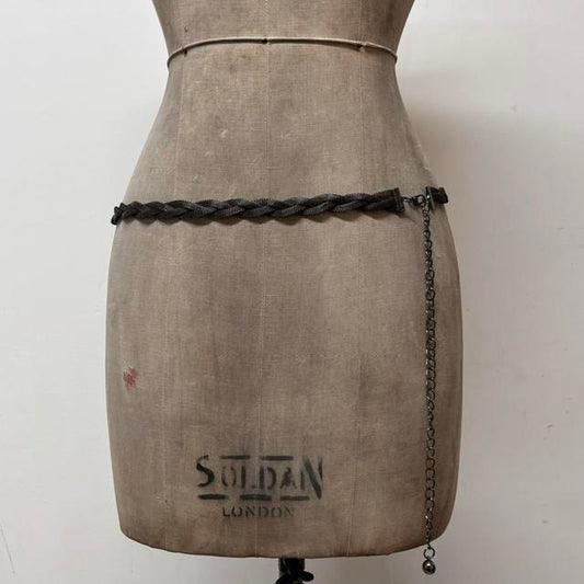 Metal braided link waistchain