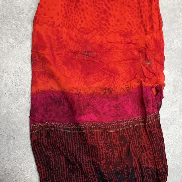 Patterned summer maxi skirt