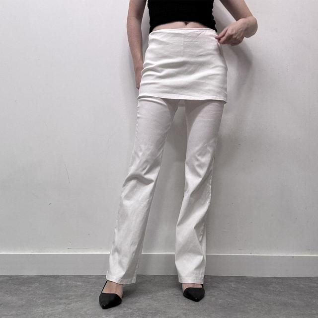 Layered flares with mini skirt