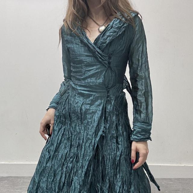 Crinkle satin fairy dress