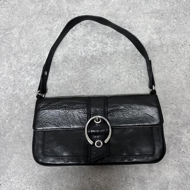 Black mini buckle bag