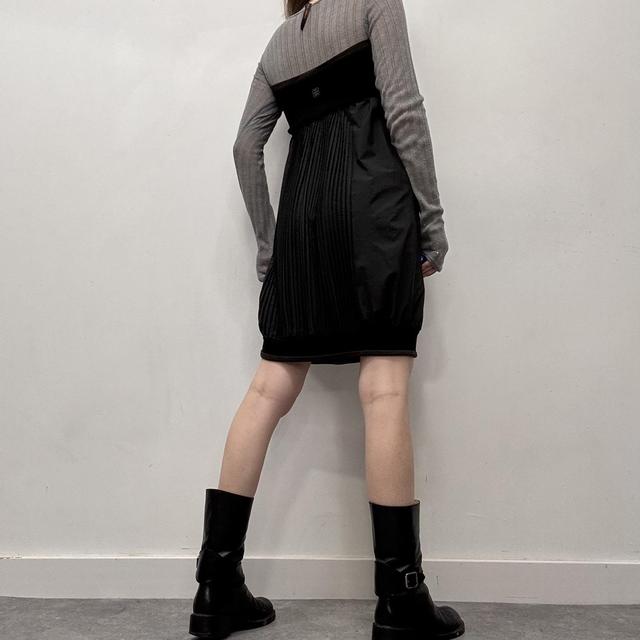 Cop copine layered pleated puff dress