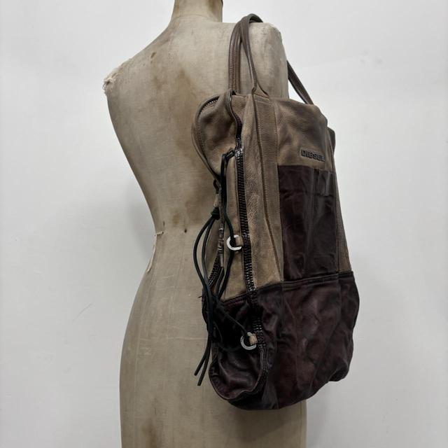 Distressed archival diesel oversized bag