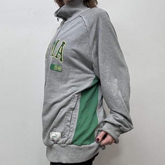 Oversized graphic Puma zip sweatshirt