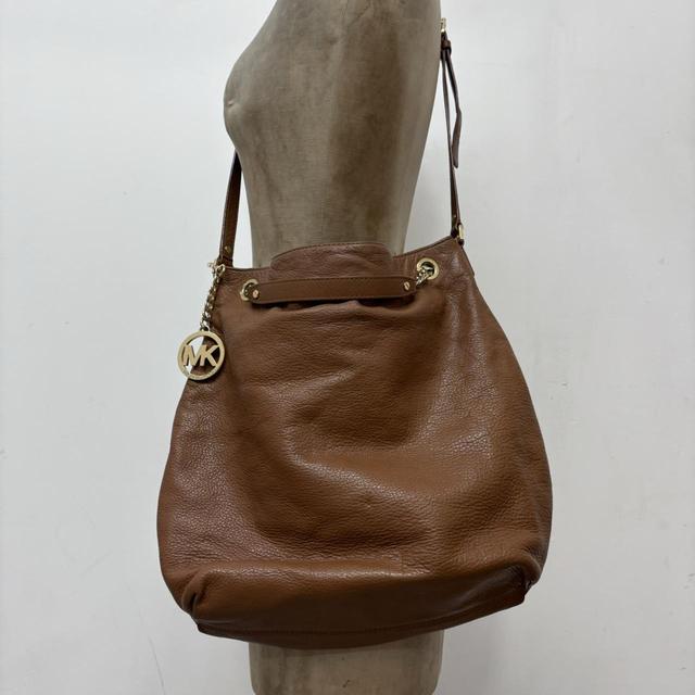 Tan leather micheal Kors