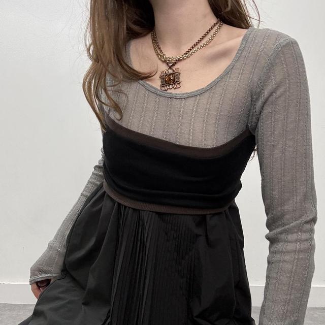 Cop copine layered pleated puff dress