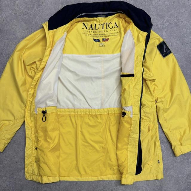 Yellow nautica jacket windbreaker