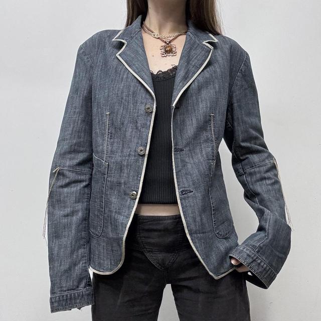 Salvage denim Marithe francois Girbaud fray jacket