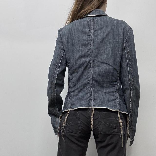 Salvage denim Marithe francois Girbaud fray jacket