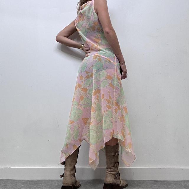 Sheer pastel floral fairy maxi dress