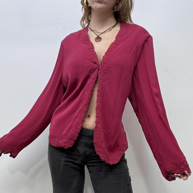 Red silk fairy shirt