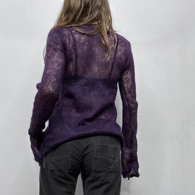Sheer mohair Miu Miu flare cardigan