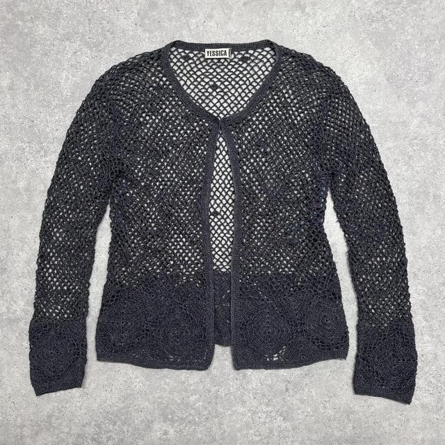 Sheer lace knit fairy cardigan