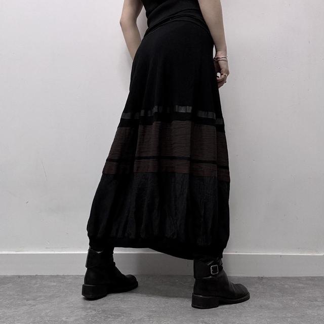 Cop Copine puff striped maxi skirt