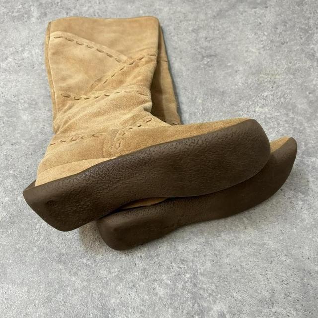 Boxing suede moto biker boots