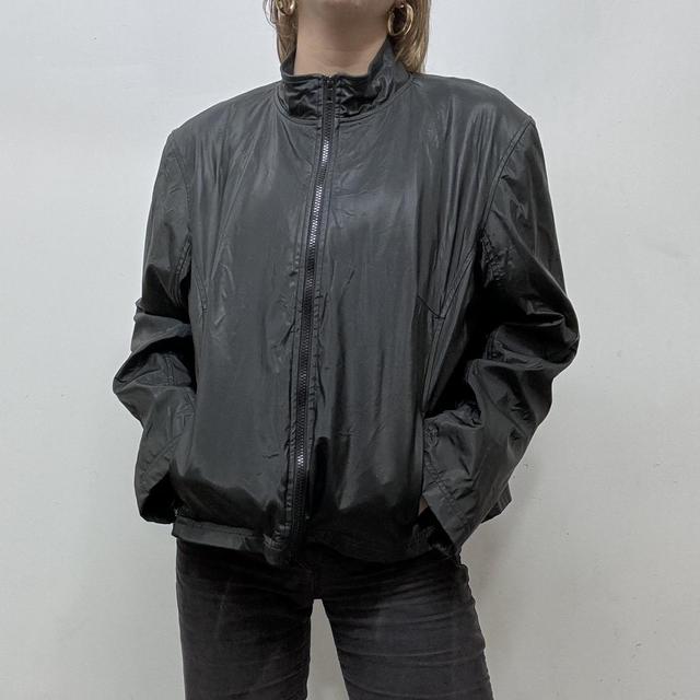Black tech windbraker jacket
