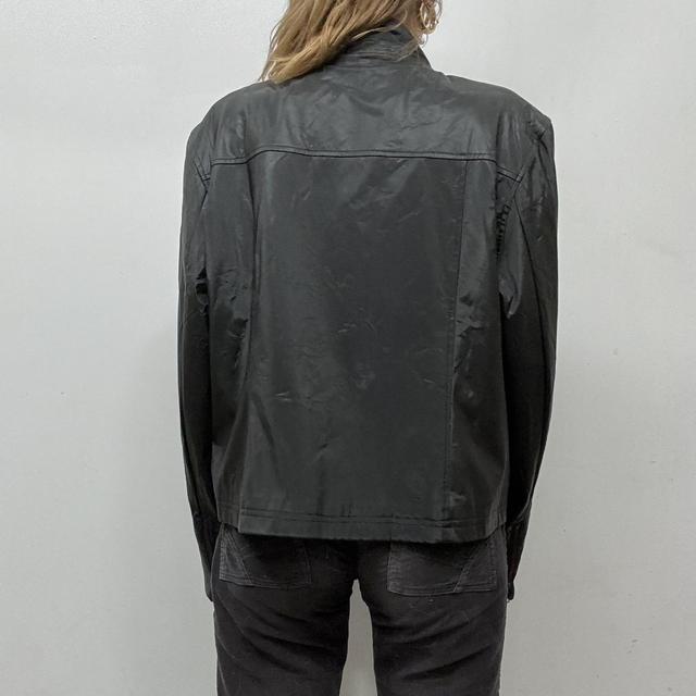 Black tech windbraker jacket