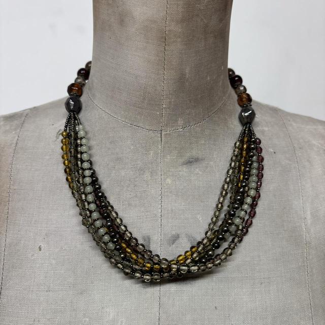 Beaded layer summer necklace